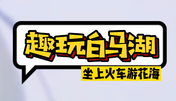 趣玩白马湖，坐上火车游花海